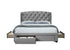 Hope Fabric Bed Grey Velvet